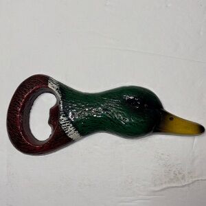 Vintage Mallard Duck Bottle Opener cast iron